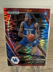 2021-22 Prizm Draft Picks Red Pulsar Isaiah Jackson Rookie Kentucky Wildcats #16 - Picture 1 of 2