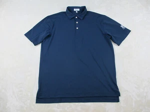 Camisa Polo Peter Millar Para Hombres Grande Azul Verano Comodidad Lucio Golf Informal* - Imagen 1 de 9