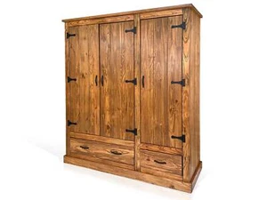 Drehtürenschrank Kleiderschrank Schrank 3trg B155.4 EVERGLADE Kiefer eichefarbig - Bild 1 von 8