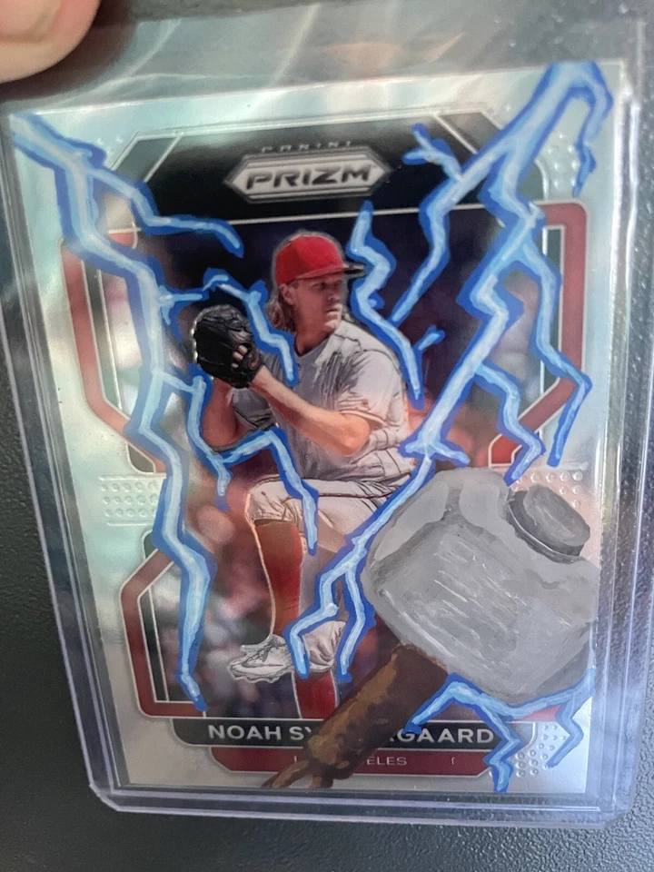 Tarjeta de béisbol arte personalizado 1/1 pintada a mano  Foto 1 de 1