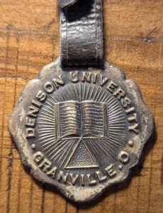 Llavero de reloj Granville, Ohio OH Denison University Kinney Co. Providence RI - Imagen 1 de 8