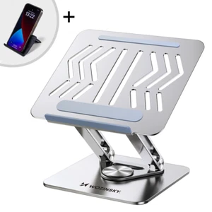 Wozinsky WRS-CPY84SS Luxus Laptopständer bis 17,3“ Zoll Aluminium Silber - Bild 1 von 12