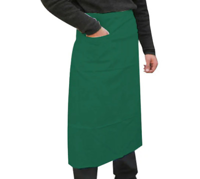 Dennys Unisex Tie Waist Long Apron With Side Pocket - Green 36 X 36inches #18A48 • 3.95£