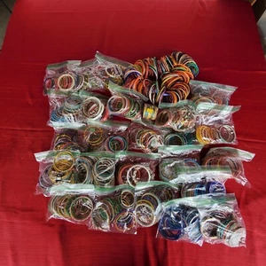 Indian Ethnic Bollywood Wedding Bangles Women Fashion Jewelry Lot Of 500+ - Picture 1 of 11