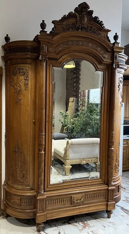 Honore Dufin mirrored Armoire 1800’s antique Cover