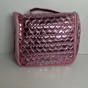 Juicy Couture Custodia da Viaggio Borsa Trucco Cosmetica Cuori Rosa - Foto 1 di 6