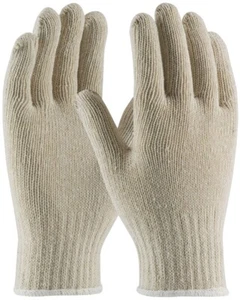 12 PR. WHITE COTTON BLEND STRING KNIT PROTECTIVE WORK GLOVES GLOVE LINERS SMALL - Picture 1 of 2