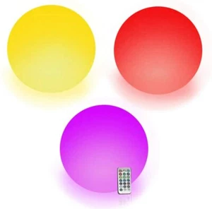 Bola de playa inflable LED IXIR 16"" con piscina remota fiesta 13 colores - Imagen 1 de 9