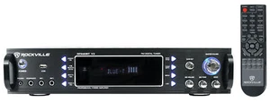 Rockville RPA60BT V2 1000 Watt 2-Ch USB Bluetooth DJ/Pro/Karaoke Amplifier Mixer - Picture 1 of 6