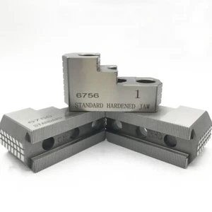Mandíbulas duras de 6" para HJ-06 1,5 mm x 60 3 piezas/juego de mandril de torno CNC de acero, endurecido - Imagen 1 de 8