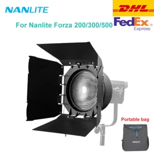 DHL Nanlite FL-20G Fresnel Lens with Barndoor Bowens Mount fr Forza 200 300 500