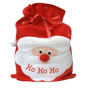 Navidad Grande Saco Con Santa Cara Ho Rojo y Blanco - Imagen 1 de 1