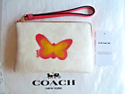 COACH Corner Zip Women's Canvas Wristlet/Wallet Card/Coin Case Chalk/Multi NWT