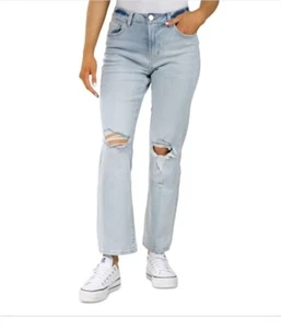 indigo rein Women's jeans Ripped wide Leg light blue size 7 - Picture 1 of 3