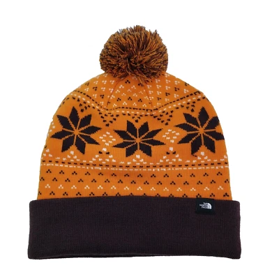 The North Face Ski Tuke Unisex Adulto Talla Única Naranja Marrón Pom Gorro Foto 1 de 4