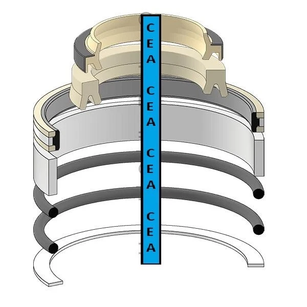 Kit de sello de cilindro de elevación 101-63-02010K para Komatsu D20A-7 D21A-7 D20P-7A D21P-7A Foto 1 de 1