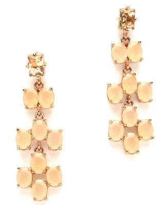 Pendientes colgantes Kate Spade New York de oro rosa para mujer W1144 Foto 1 de 4