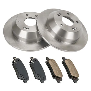 Rear Disc Rotors + Ceramic Brake Pads For Kia Sorento 2016 2017-2019 Santa Fe - Picture 1 of 10