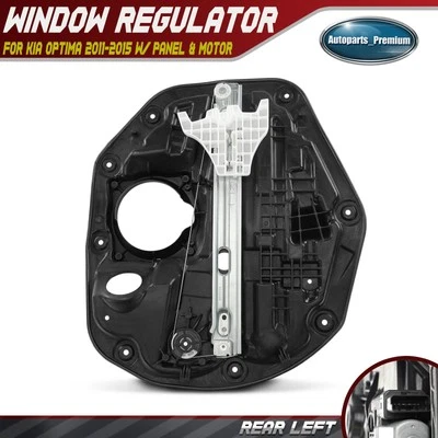 Regulador de ventana del conductor trasero con panel y motor de 6 pines para Kia Optima 2011-2015 Foto 1 de 4