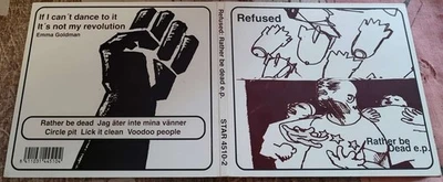Refused – Rather Be Dead EP - 1996 Startrec ‎– STAR 4510-2 - RARE! MINT Foto 1 de 3