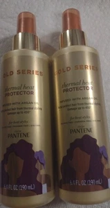 Pantene Gold Series Thermal Heat Protector 6.4 oz Push down Bottle 2 Pack - Picture 1 of 4