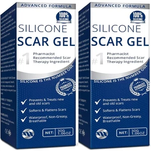 Silicone Scar Gel 2 x 1.06oz Tubes: Effective Care for Surgical Scars & More - Picture 1 of 2