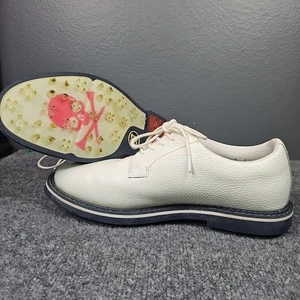 Chaussures de golf G/Fore Gallivanter homme pointure 9,5 larges cuir galet blanc à lacets - Photo 1/15