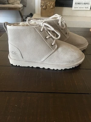 UGG® Neumel Chukka Boot in Goat M/7,W9  size Lace up shoe Fuzzy Wool insole  - Image 1 of 4