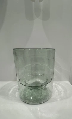 Cristal reciclado Potteryy Barn huracán con candelabro Foto 1 de 4