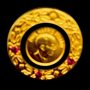 Paul Harris Fellow Rotary International Rubinroter Stein Pin - Bild 1 von 2