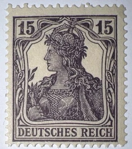 Travelstamps: Germany Deutches Reich Stamps - 15 Pfennig Mint MOGH. - Picture 1 of 6