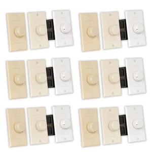 Theater Solutions TSVCD Speaker Volume Control 3 Color White Ivory Almond 6 Pack - Picture 1 of 4