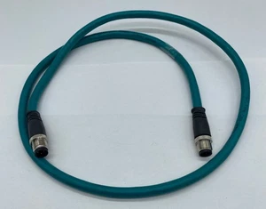 NEU Allen-Bradley 1585D-M4HBDM-1 SER.B Ethernet Medien M12 Patchkabel Kabel 1 m - Bild 1 von 3
