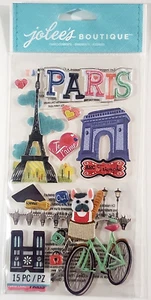 Pegatinas dimensionales Jolee's Boutique - PARÍS - 15 piezas - Imagen 1 de 2