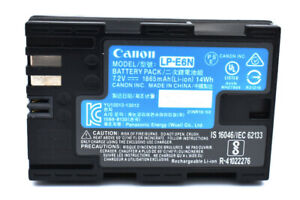 Battery LP-E6N for Canon 5DS R 5D4 5D3 5D2 6D2 7D2 90D 60D 60D2 70D 80D