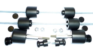 SUZUKI GSXR600 1996-2000 CRASH MUSHROOMS SLIDERS BOBBINS BUNGS FULL SET OF 8 - Picture 1 of 3