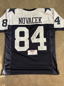 JAY NOVACEK Signed Thanksgiving Dallas Cowboys jersey COA - Picture 1 of 2