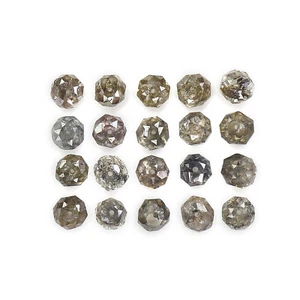 2.40 CT Natural Loose Bead Shape Diamond 2.50 MM Brown Color Bead Diamond LQ1722 - Picture 1 of 8