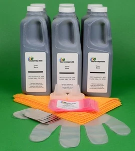 Toner Refill Kits (6) w/Chips for IBM InfoPrint 1570 MFP 1572 1572n 75P6961 - Picture 1 of 1