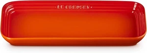 Le Creuset Leger Rectangle Plate Stoneware 25x13cm Color Orange from Japan New - Picture 1 of 9