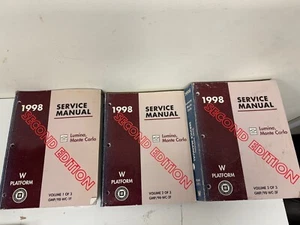 1998 CHEVROLET LUMINA MONTE CARLO SERVICE SHOP REPAIR GUIDE MANUALS VOL 1-3 - Picture 1 of 6