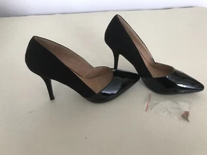 Pumps, Gr 40, Samt/schwarz Lack, „Bestelle“ - Bild 1 von 3