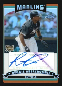 2006 Topps Chrome Black Refractors #353 Reggie Abercrombie Auto /200 - Picture 1 of 1