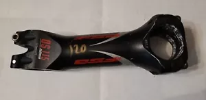 FSA OS-115 Bike Stem Carbon Faceplate 31.8x120mm +/-6 Degree Black/Red Decal - Picture 1 of 2