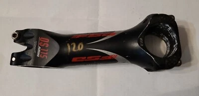 FSA OS-115 Bike Stem Carbon Faceplate 31.8x120mm +/-6 Degree Black/Red Decal - Image 1 of 2
