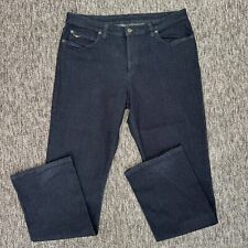 R.M. Williams Straight Fit Jeans Womens W34 L34 Dark Blue Zip Fly 100% Cotton