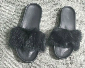 UGG Damen Slipper offene Zehenpartie mit Fell 6,5 - Bild 1 von 8