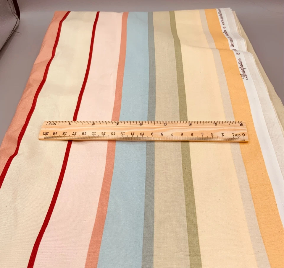 MULTICOLOR STRIPES ANTICIPATION MODA BTY Cotton Fabric - Image 1 of 1