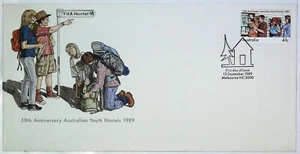 1989 FDC Australian Youth Hostels. YHA. "Cabin" PictPMK "MELBOURNE" - Picture 1 of 1