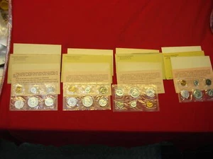 1961 - 1964 U.S. PROOF SETS - 1 EACH YEAR - NICE, CLEAN SETS W/ENVELOPES - Picture 1 of 12